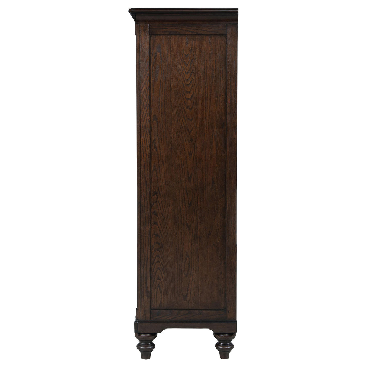 Andover Dark Oak 6-Drawer Tempered Glass Door Chest from Coaster - Luna Furniture