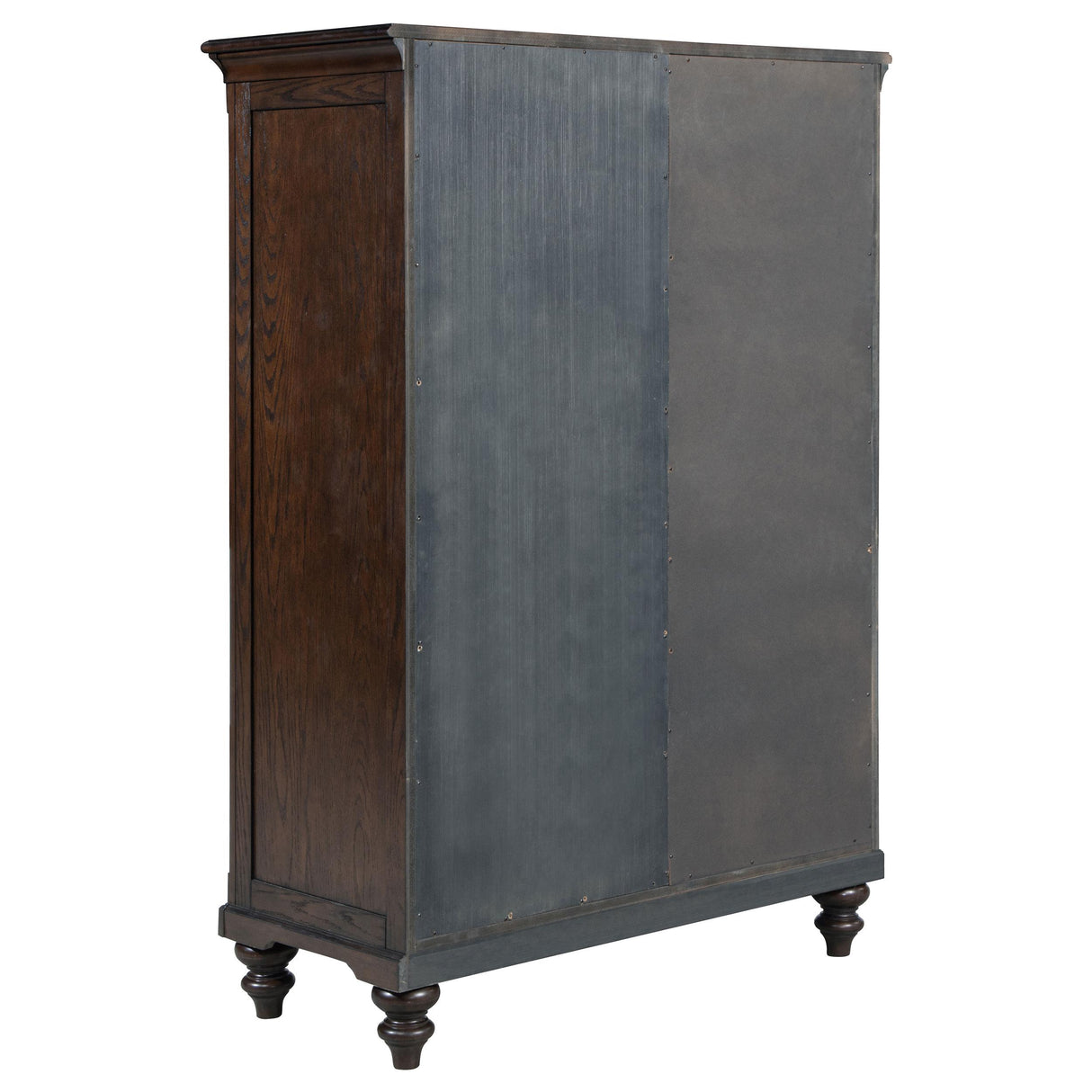 Andover Dark Oak 6-Drawer Tempered Glass Door Chest from Coaster - Luna Furniture