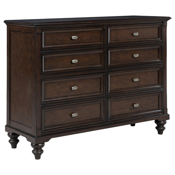 Andover Dark Oak 8-Drawer Dresser