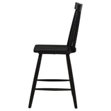 Andrews Black Windsor Counter Height Dining Side Chair, Set of 2 from Coaster - Luna Furniture