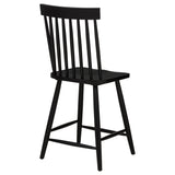Andrews Black Windsor Counter Height Dining Side Chair, Set of 2 from Coaster - Luna Furniture