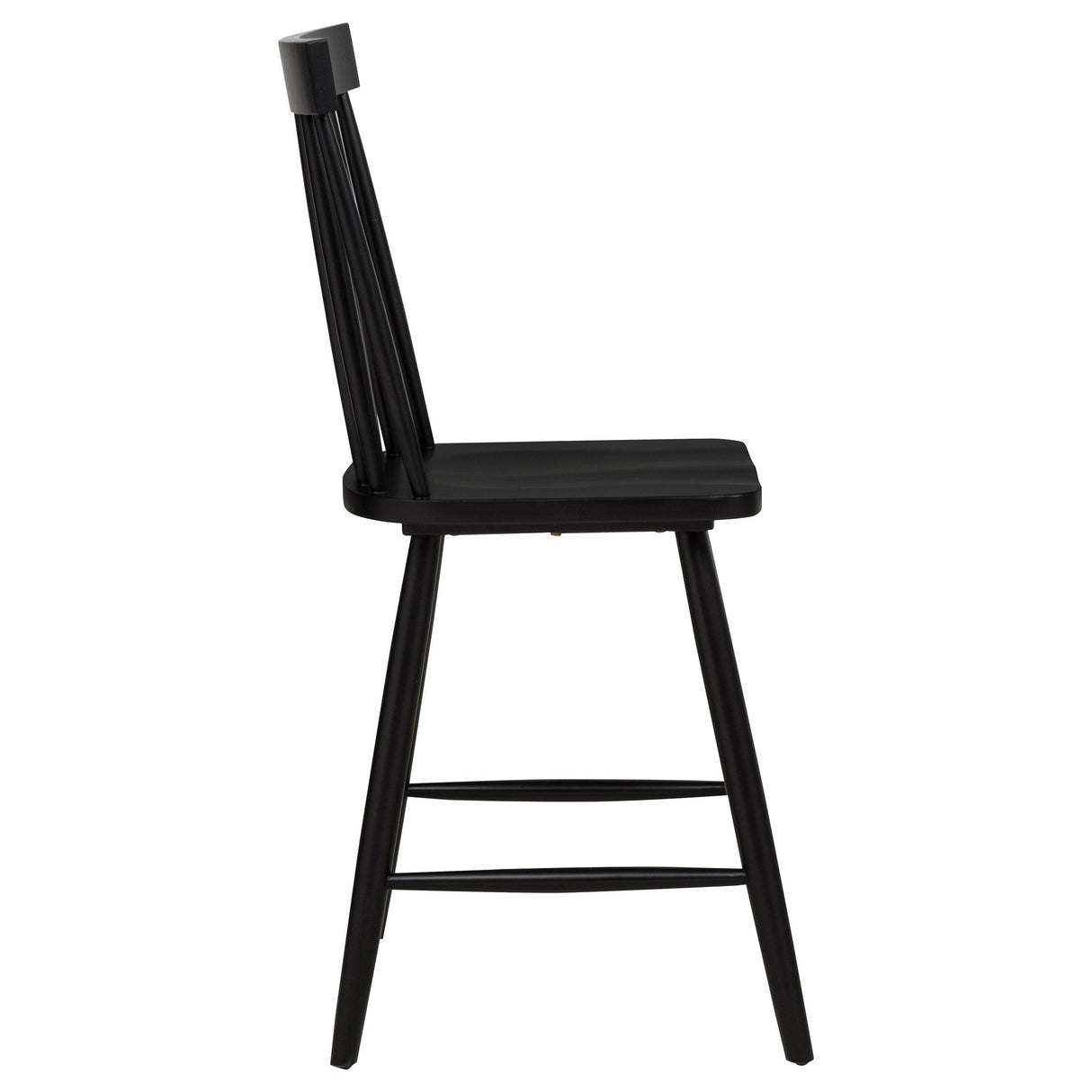 Andrews Black Windsor Counter Height Dining Side Chair, Set of 2 from Coaster - Luna Furniture
