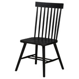 Andrews Black Windsor Spindle Back Dining Side Chair, Set of 2 from Coaster - Luna Furniture