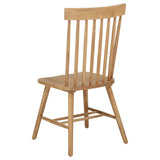 Andrews Light Ash 5-Piece Round Wood Dining Room Set from Coaster - Luna Furniture