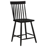 Andrews Light Ash and Black 5-Piece Round Counter Dining Set from Coaster - Luna Furniture