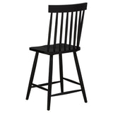 Andrews Light Ash and Black 5-Piece Round Counter Dining Set from Coaster - Luna Furniture