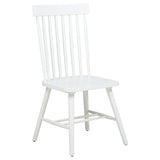 Andrews Light Ash and White 5-Piece Round Dining Room Set from Coaster - Luna Furniture