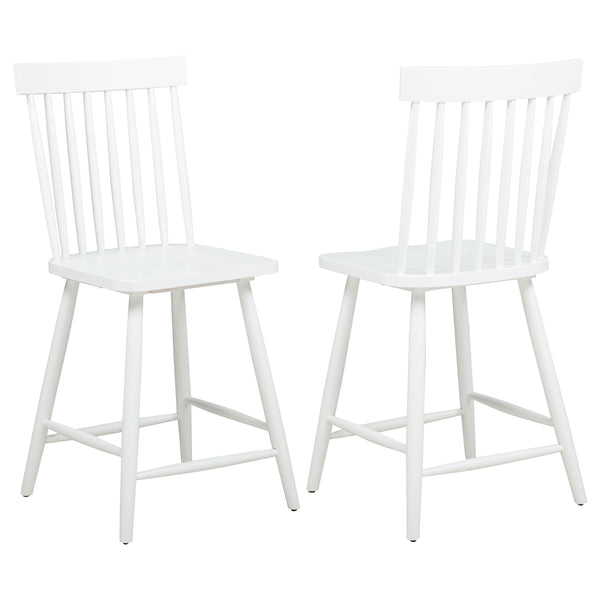 Andrews White Windsor Counter Height Dining Side Chair, Set of 2