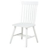 Andrews White Windsor Spindle Back Dining Side Chair, Set of 2 from Coaster - Luna Furniture