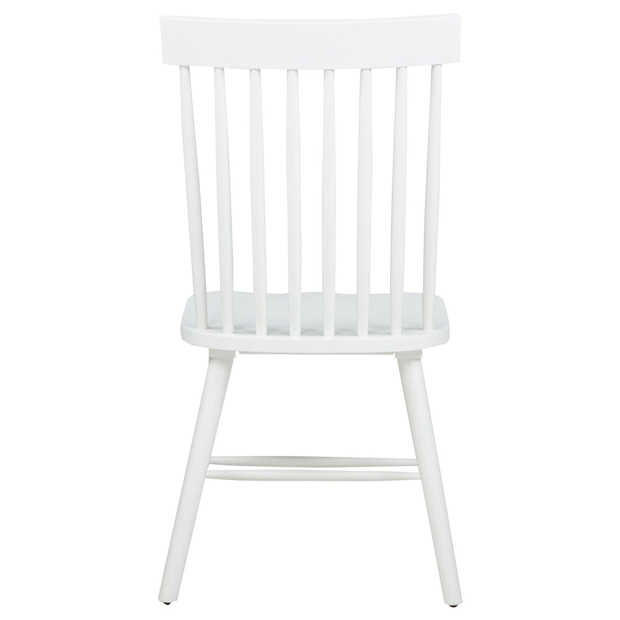 Andrews White Windsor Spindle Back Dining Side Chair, Set of 2 from Coaster - Luna Furniture