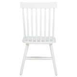Andrews White Windsor Spindle Back Dining Side Chair, Set of 2 from Coaster - Luna Furniture