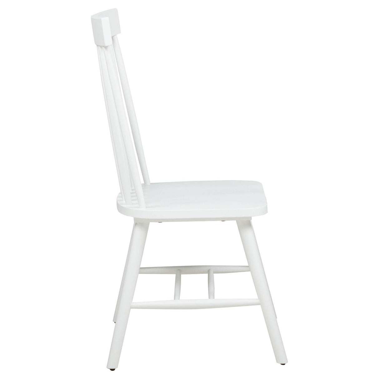 Andrews White Windsor Spindle Back Dining Side Chair, Set of 2 from Coaster - Luna Furniture