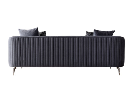 Angela Gray Velvet Sofa Living Room Set from Nova Furniture - Luna Furniture