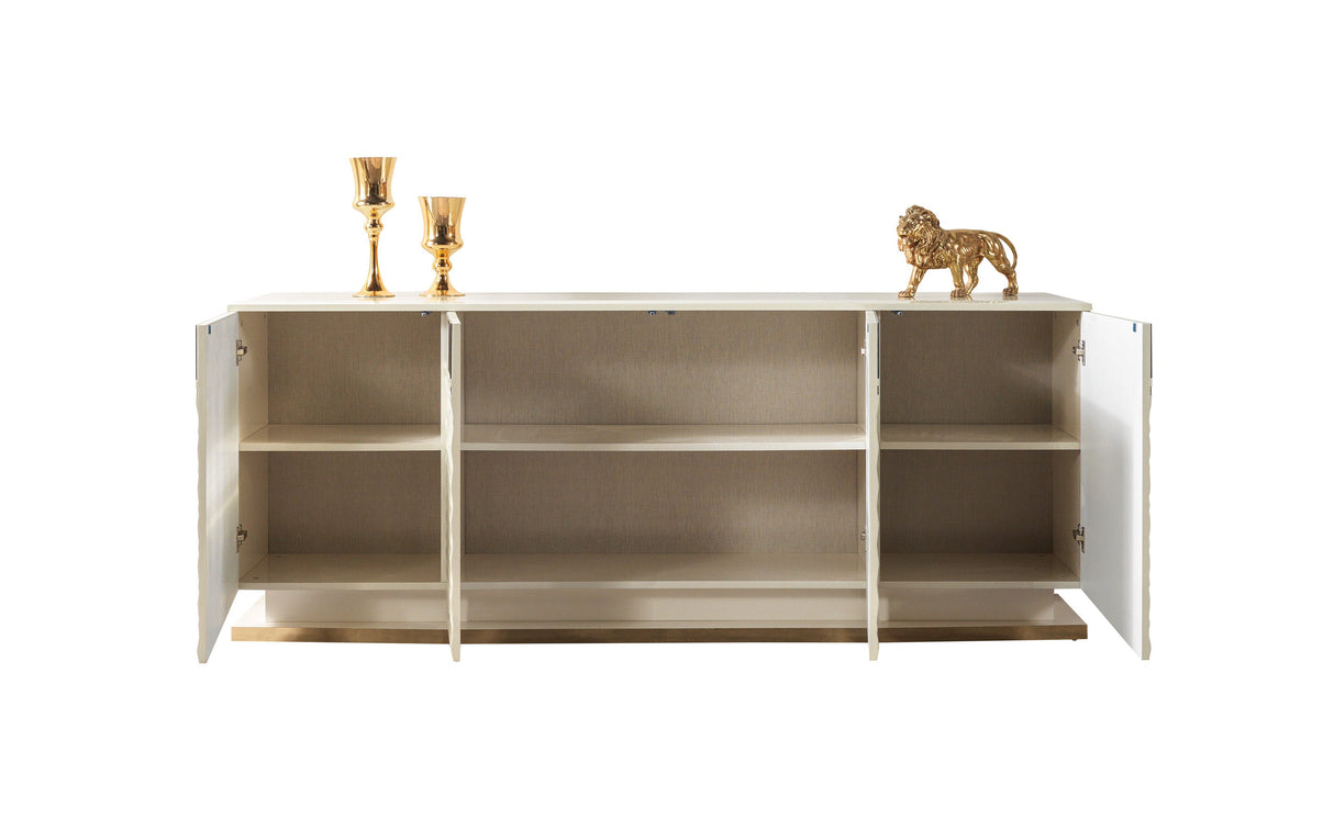 Anica Ivory Dining Server from Nova Furniture - Luna Furniture
