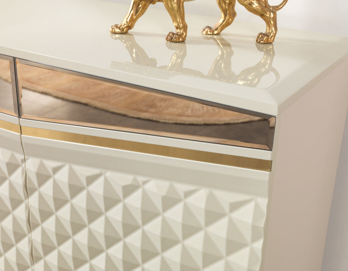 Anica Ivory Dining Server from Nova Furniture - Luna Furniture