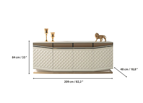 Anica Ivory Dining Server from Nova Furniture - Luna Furniture