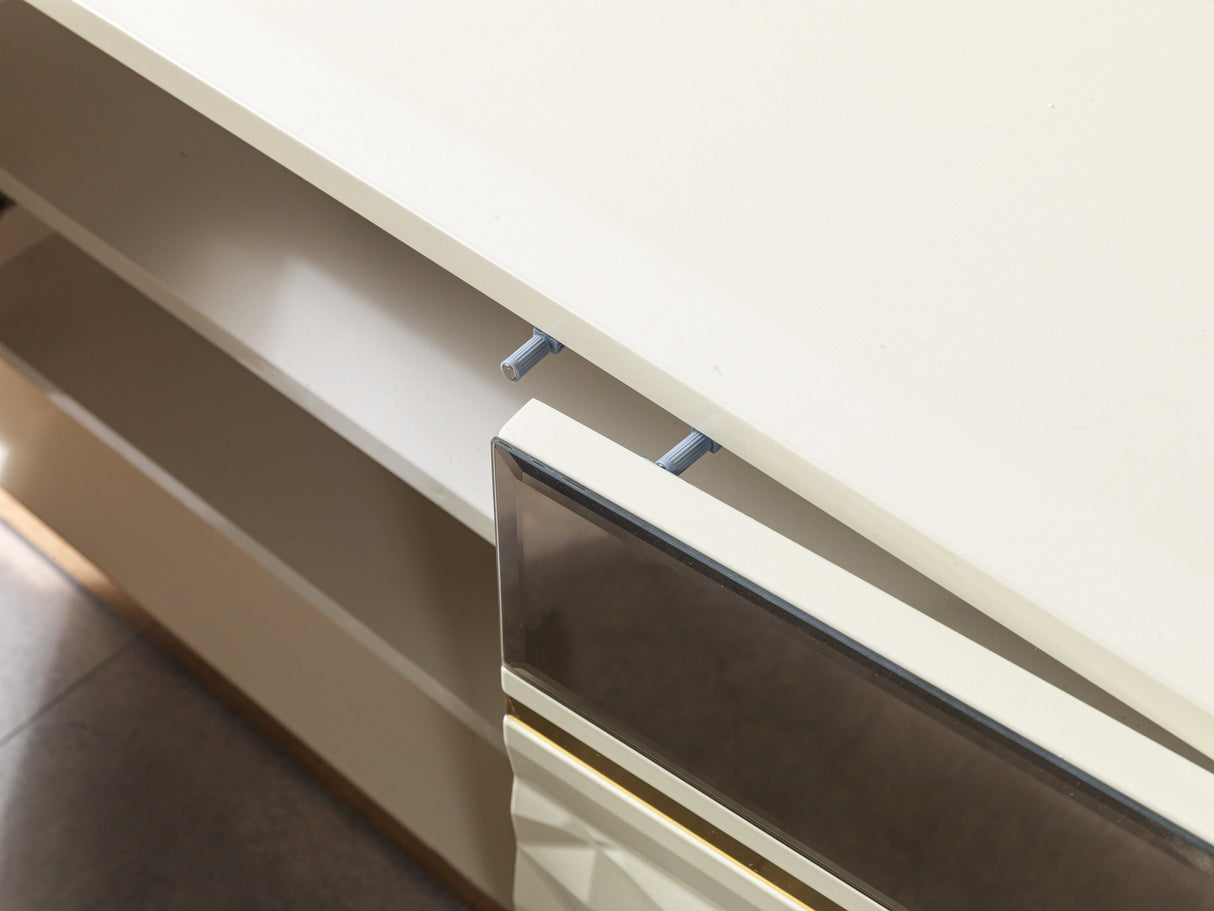 Anica Ivory Tv Stand from Nova Furniture - Luna Furniture