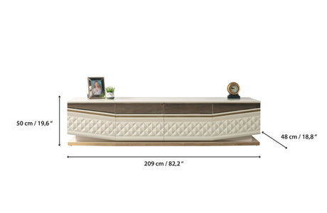 Anica Ivory Tv Stand from Nova Furniture - Luna Furniture