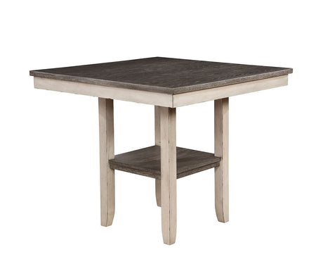 Ann Antique White/Gray 5-Piece Counter Ht. Table Set from Furniture of America - Luna Furniture