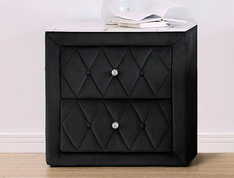 Annabelle Black Nightstand from Crown Mark - Luna Furniture
