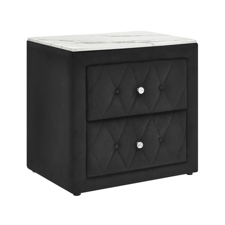 Annabelle Black Nightstand from Crown Mark - Luna Furniture
