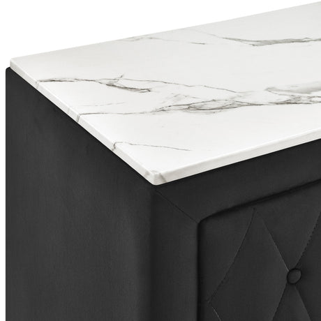Annabelle Black Nightstand from Crown Mark - Luna Furniture