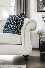 Antoinette White Loveseat from Furniture of America - Luna Furniture