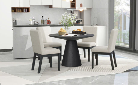 Apex Beige/Black 5-Piece Dining Set from Happy Homes - Luna Furniture