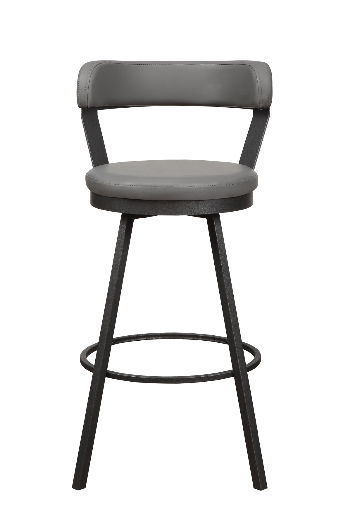 Appert Gray/Dark Gray Swivel Pub Height Chair from Homelegance - Luna Furniture