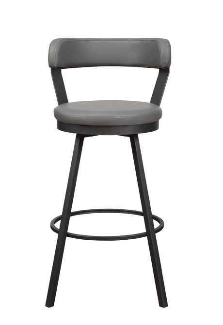 Appert Gray/Dark Gray Swivel Pub Height Chair from Homelegance - Luna Furniture