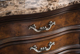 Aquilina Dark Cherry/Oak Night Stand, USB from Furniture of America - Luna Furniture