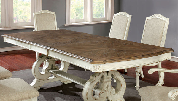 Arcadia Antique White Extendable Dining Table