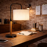 Arcus Paniz Simple Table Lamp with Cylinder Shade from Ashcroft Furniture - Luna Furniture