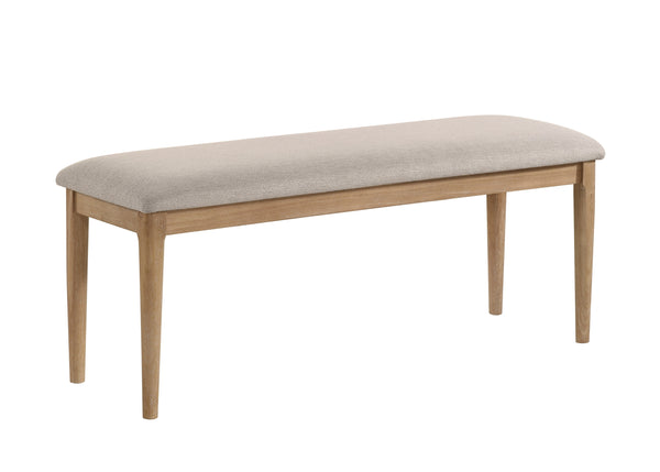Arden Warm Wood/Beige Dining Bench