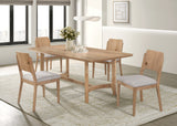 Arden Warm Wood/Beige Dining Set from Crown Mark - Luna Furniture