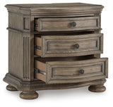 Ardenfield California King Sleigh Bed, Chest and Nightstand from Ashley Furniture - Luna Furniture
