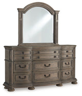 Ardenfield Light Brown Dresser and Mirror from Ashley - Luna Furniture