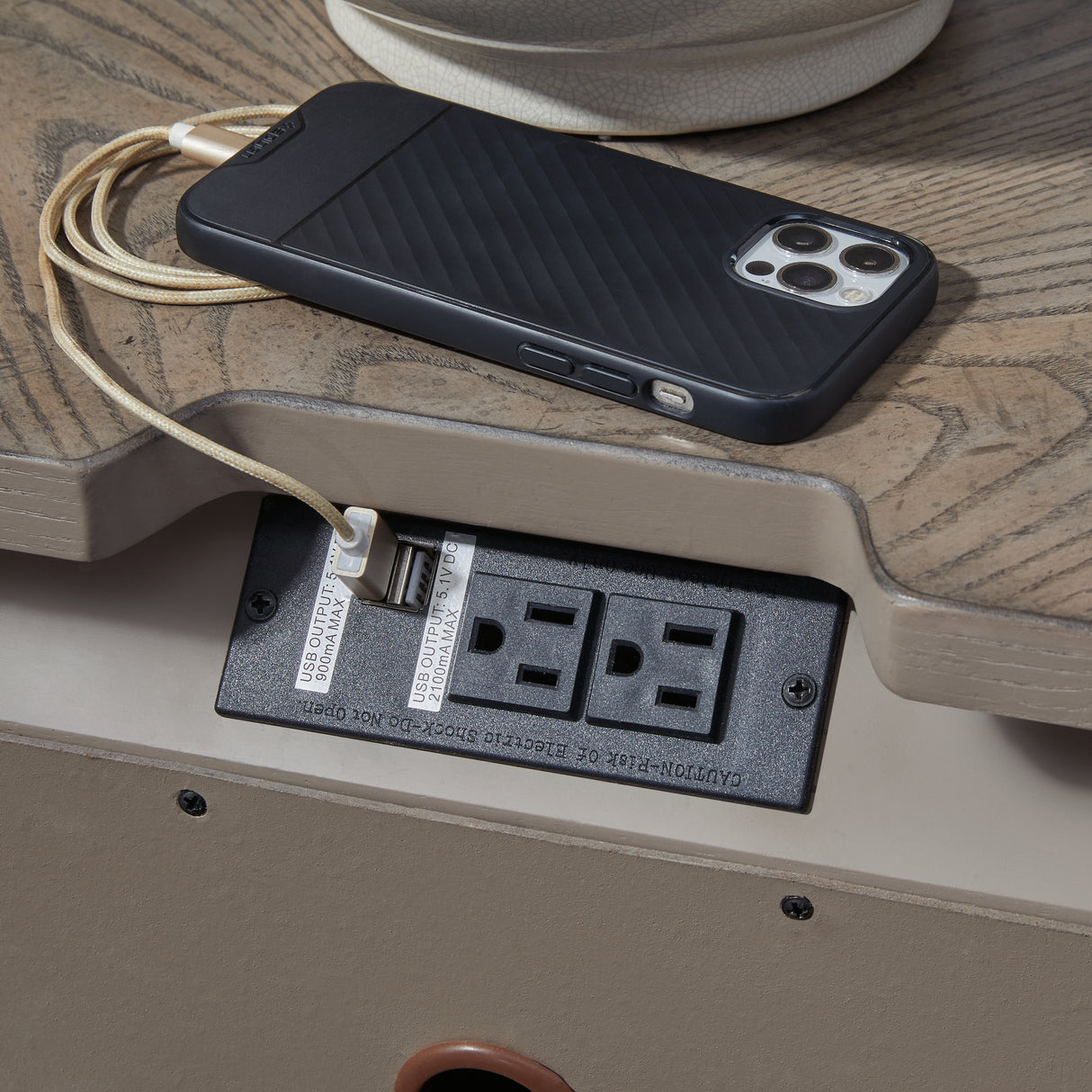 Ardenfield Light Brown Upholstered Sleigh Bedroom Set from Ashley - Luna Furniture