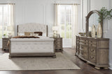 Ardenfield Light Brown Upholstered Sleigh Bedroom Set from Ashley - Luna Furniture