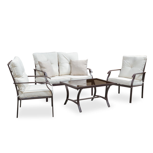 Arezzo Beige 4-Piece Outdoor Furniture Set