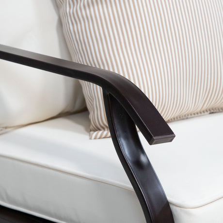 Arezzo Beige 4-Piece Outdoor Furniture Set from Furniture of America - Luna Furniture