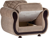 Argos Zilkade Light Brown Sleeper Sofa from Bellona - Luna Furniture