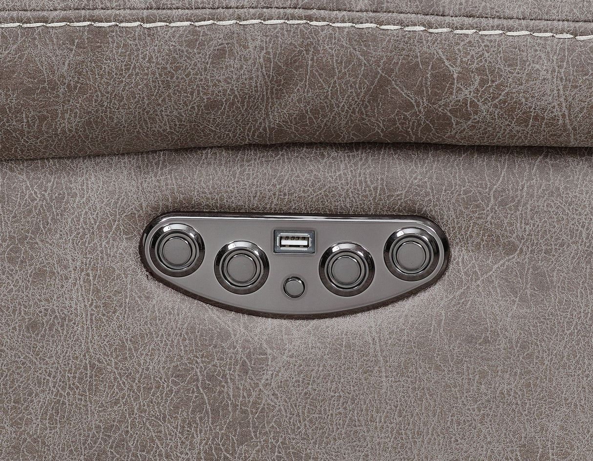 Aria Desert Sand 3-Piece Dual-Power Reclining Sectional from Steve Silver - Luna Furniture
