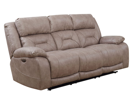 Aria Desert Sand Dual Power Reclining Sofa from Steve Silver - Luna Furniture