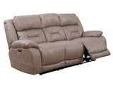 Aria Desert Sand Dual Power Reclining Sofa from Steve Silver - Luna Furniture