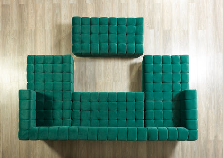 Ariana Green Velvet Double Chaise Sectional from Nova Furniture - Luna Furniture
