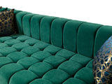 Ariana Green Velvet Double Chaise Sectional from Nova Furniture - Luna Furniture