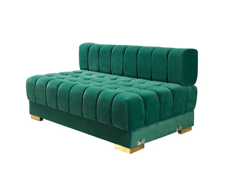 Ariana Green Velvet Double Chaise Sectional from Nova Furniture - Luna Furniture