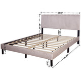 Arianne Beige King Platform Bed from Happy Homes - Luna Furniture