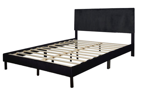Arianne Black Queen Platform Bed from Happy Homes - Luna Furniture